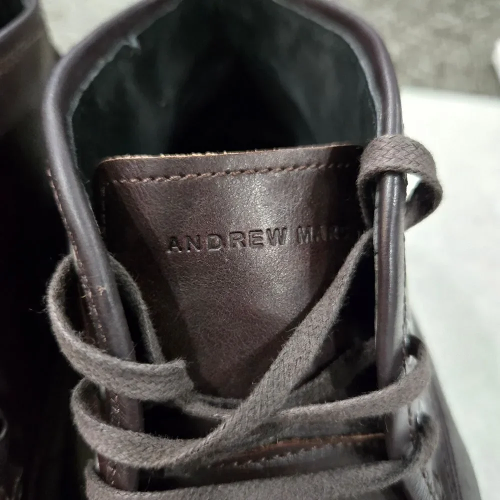 🐢 Andrew Marc leather Chukka boots Size 7.5 Excellent Condition!